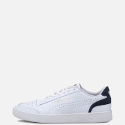 Image of Puma Men's Ralph Sampson Lo Perf Colourblock Trainers - Puma White/Peacoat - UK 7
