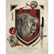 Image of Harry Potter Art Print : Gryffindor Crest