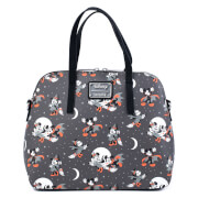 Image of Loungefly Disney Mickey Minnie Halloween Vamp Witch AOP Crossbody Bag