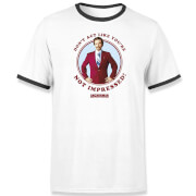 Image of Anchorman Don't Act Like You're Not Impressed Men's T-Shirt - White - S - White