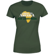 Image of Coming to America Air Zamunda Women's T-Shirt - Forest Green - S - Forest Green