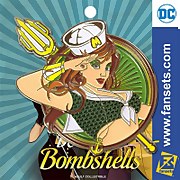 Image of DC Bombshells Mera Badge Pin