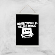 Home Taping Is Killing Music Giclee Art Print - A3 - White Hanger