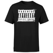 Parental Advisory Explicit Content White Men's T-Shirt - Black - XS - Noir