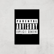 Parental Advisory Explicit Content Giclee Art Print - A3 - Print Only