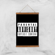 Parental Advisory Explicit Content Giclee Art Print - A3 - Wooden Hanger