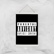 Parental Advisory Explicit Content Giclee Art Print - A3 - White Hanger