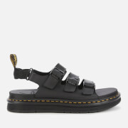 Image of Dr. Martens Men's Solomon Hydro Leather Sandals - Black - UK 7