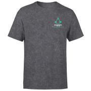 Image of Assassins Creed Valhalla Glow In The Dark Unisex T-Shirt - Black Acid Wash - S - Black Acid Wash