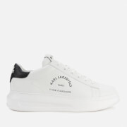 Image of Karl Lagerfeld Men's Kapri Maison Karl Lace Leather Trainers - White - UK 10