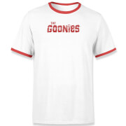 Image of The Goonies Chunk Retro Unisex T-Shirt - White / Red Ringer - XS - White