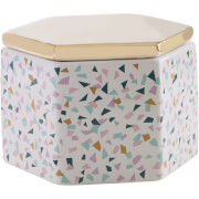 Image of Gozo Ceramic Jar - Gold Finish Lid