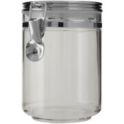 Image of Gozo Round Canister - Silver Finish Lid - Medium