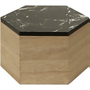 Image of Mimo Hexagon Trinket Box - Black Faux Marble