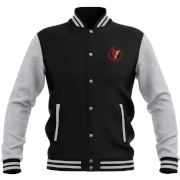 Image of Power Rangers Bolt Patch Varsity Jacket - Black - S - Black