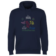 Image of Power Rangers Dinozords Bluprint Hoodie - Navy - S - Navy