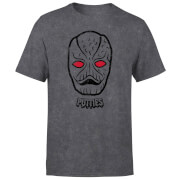 Image of Power Rangers Putty Face Men's T-Shirt - Black Acid Wash - XS - Black Acid Wash