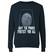 Image of Power Rangers May The Power Protect You Women's Sweatshirt - Navy - XS - Navy