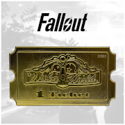 Fallout 24k Gold Plated Limited Edition Replica Nuka World Ticket