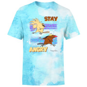 Image of The Angry Beavers Stay Angry Unisex T-Shirt - Turquoise Tie Dye - S - Turquoise Tie Die