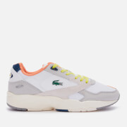Image of Lacoste Men's Storm 96 Lo 0120 2 Running Style Trainers - Ligth Grey/Dark Blue - UK 9