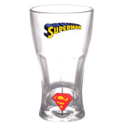 Image of DC Comics DC Universe Soda Glass Superman 3D Rotating Logo
