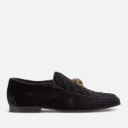 Image of Kurt Geiger London Men's Hugh Eagle Head Velvet Loafers - Black - UK 8