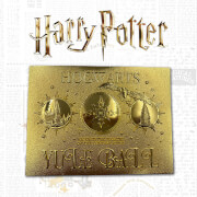 Ticket d'Invitation Harry Potter Bal de Noël Plaqué Or 24K Édition Limitée Zavvi Exclusif