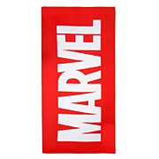 Image of Marvel Logo Microfiber Beach Towel - Red