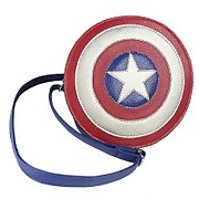Image of Marvel Avengers Captain America Shield Faux Leather Shoulder Bag