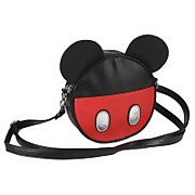 Image of Disney Mickey Mouse with Ears Faux Leather Shoulder Bag