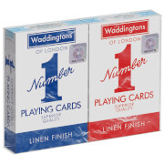 Waddingtons Number 1 Playing Cards - Red and Blue Twin Pack Waddingtons Number 1 Playing Cards - Red and Blue Twin Pack