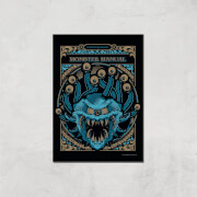 Dungeons & Dragons  Dungeons & Dragons Monster Manual Giclee Art Print | A3 | Print Only