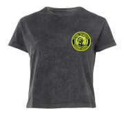 Image of Dungeons & Dragons Smiling DM Women's Cropped T-Shirt - Black Acid Wash - XS - Black Acid Wash