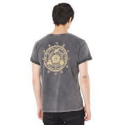 Image of Legend Of Zelda Mark Of The Goddesses Tee Unisex T-Shirt - Black Acid Wash - XS - Black Acid Wash