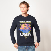 Image of Back to the Future Tri Sunset Unisex Sweatshirt - Navy - S - Navy