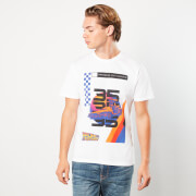 Image of Back to the future Powered Car Unisex T-Shirt - White - XS - White
