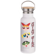 Powerpuff Girls Faces Portable Insulated Water Bottle - White