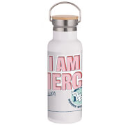Wonder Woman I Am Fierce Portable Insulated Water Bottle - White