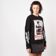 Image of A Nightmare On Elm Street Don't Fall Asleep Women's Sweatshirt - Black - XS - Black