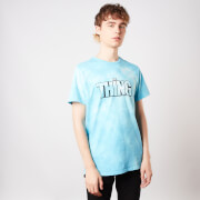 Image of The Thing Man Is The Warmest Place To Hide Unisex T-Shirt - Turquoise Tie Die - XS - Turquoise Tie Die