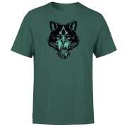 Image of Assassins Creed Wolf Face Unisex T-Shirt - Green - XS - Green