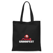 Grimmfest 2020 Red Skull Tote Bag - Black