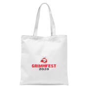 Grimmfest 2020 Skull Logo Tote Bag - White