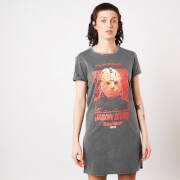Image of Friday the 13th Jason Lives Women's T-Shirt Dress - Navy Acid Wash - XS
