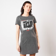 Image of Friday the 13th New Blood Women's T-Shirt Dress - Black Acid Wash - XS