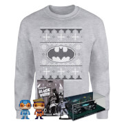 Image of DC Comics Officially Licensed MEGA Christmas Gift Set - Includes Christmas Sweatshirt plus 3 gifts - L