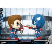 Hot Toys Cosbaby Marvel Avengers: Endgame - Captain America VS Captain America (Set of 2) Figure