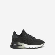 Image of Ash Women's Krush Bis-Knit Lycra Trainers - Black/Gun - EU /UK