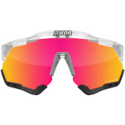 Scicon Aeroshade Road Sunglasses - Crystal Gloss - Multimirror Red
